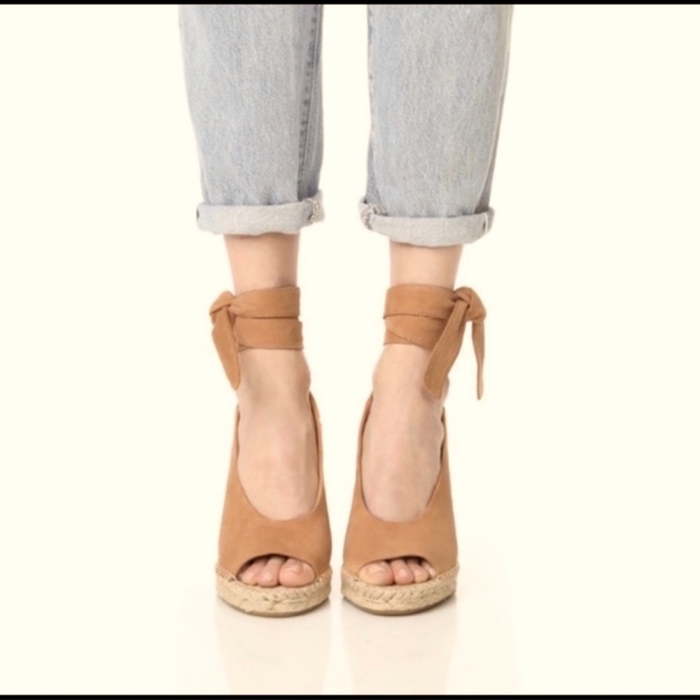 Joie “Kael” Wedge Espadrille Sandals 8 / 8.5 Tan